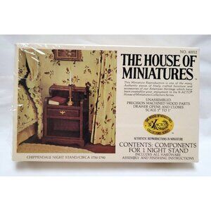 X-ACTO The House Of Miniatures Dollhouse Chippendale Night Stand Kit No 40012